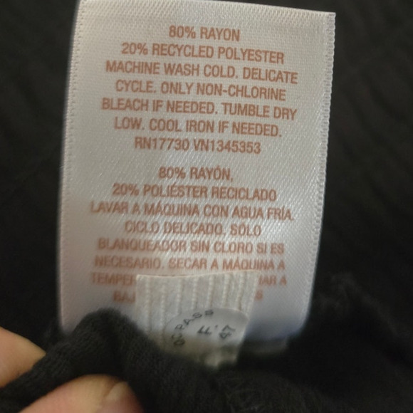 Shade & Shore Black Vacation Swim Cruise Beach Lightweight Poolside Pants L NWT - Picture 4 of 5